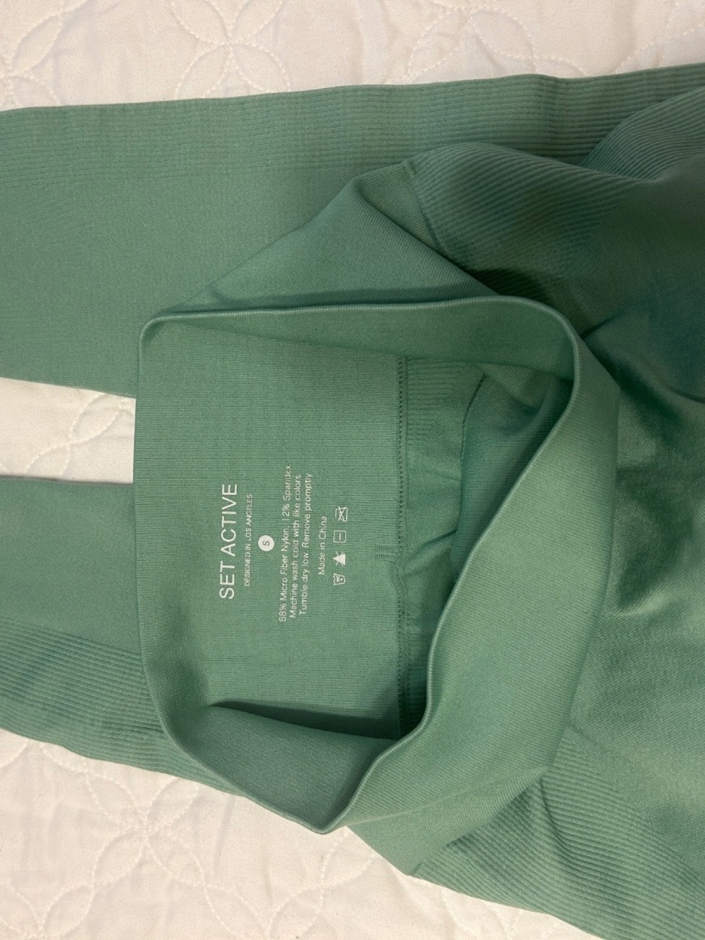 Set Active Sculptflex Leggings Green Size Small